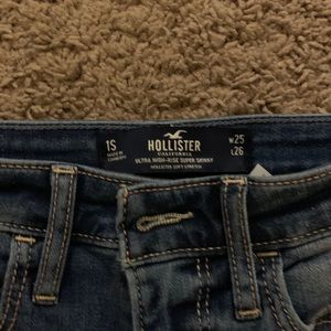 ultra high rise hollister skinny jeans